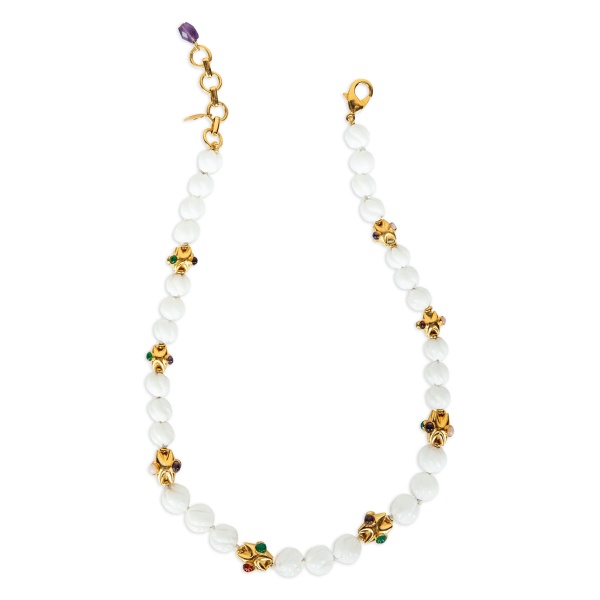 turquoise amethyst beaded necklace