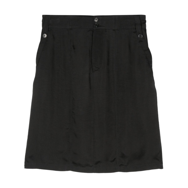 twill-weave mini skirt
