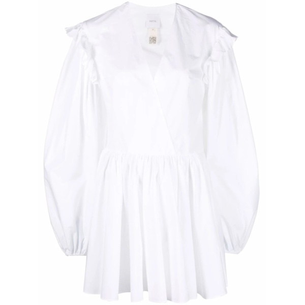 V-neck cotton dress