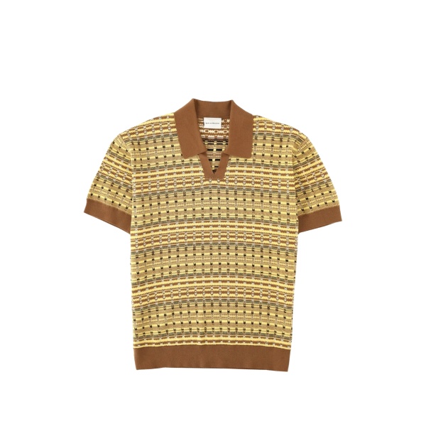 V-neck polo shirt