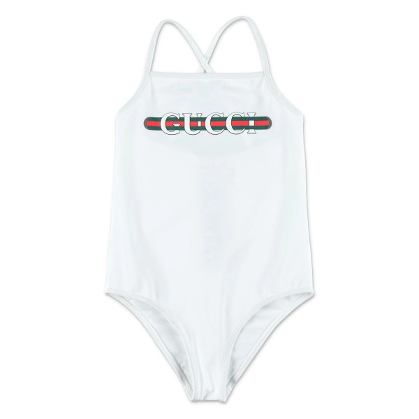 Web-print swimsuit