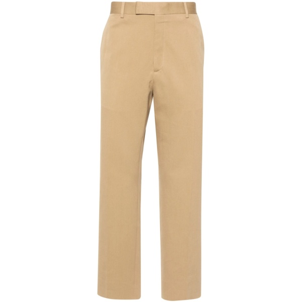 Web-stripe trim tailored trousers