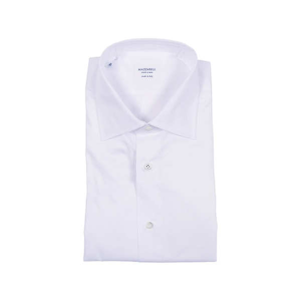 white slim-fit shirt