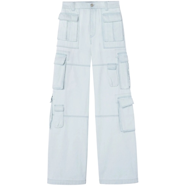 wide-leg cargo jeans