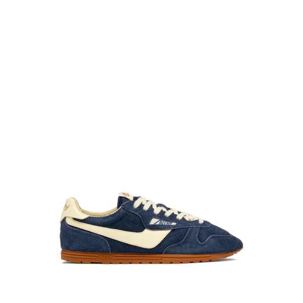 Windspin suede panelled sneakers