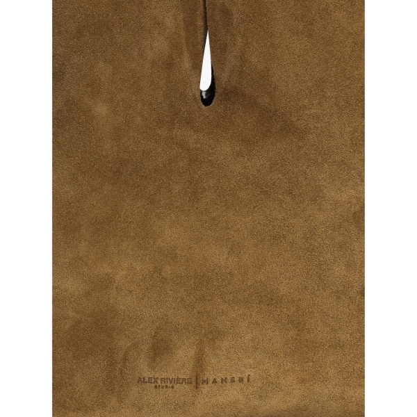 x Alex Rivière Studio Louis suede shoulder bag