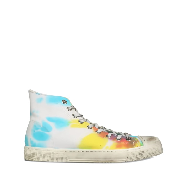 x Jean Michel tie-dye high-top sneakers