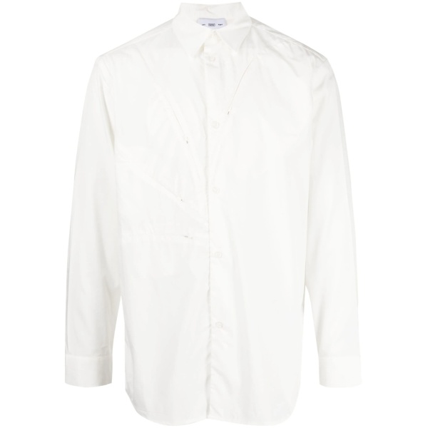 zip-detail long-sleeve shirt