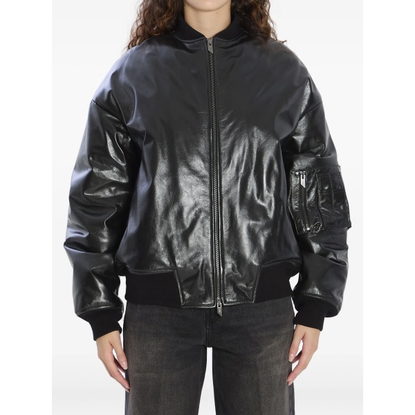 zip-front bomber jacket