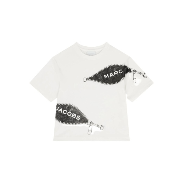 zip graphic T-shirt