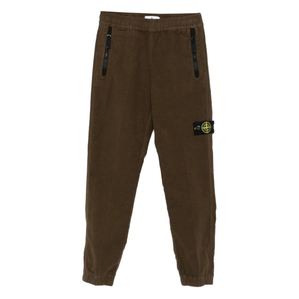 zip-pocket logo trousers