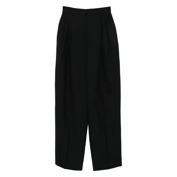 back-pocket pleated trousers