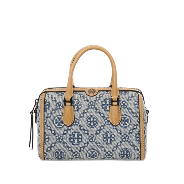 Barrel patterned top-handle tote bag