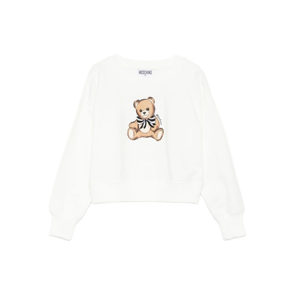 bear-print sweatshirt