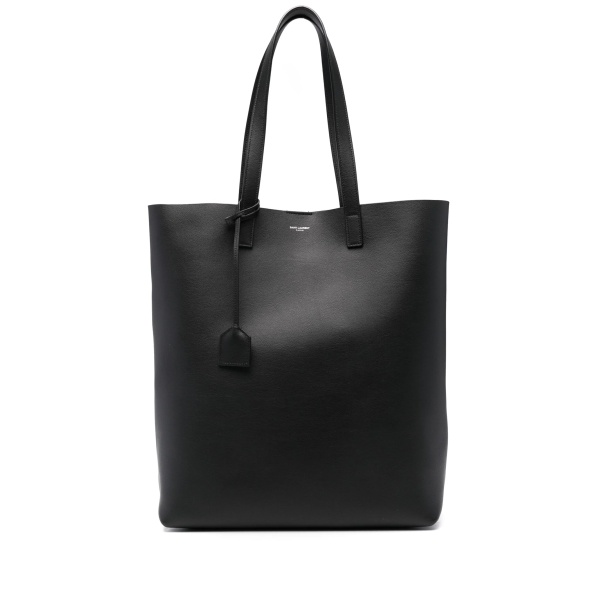 Bold leather tote bag