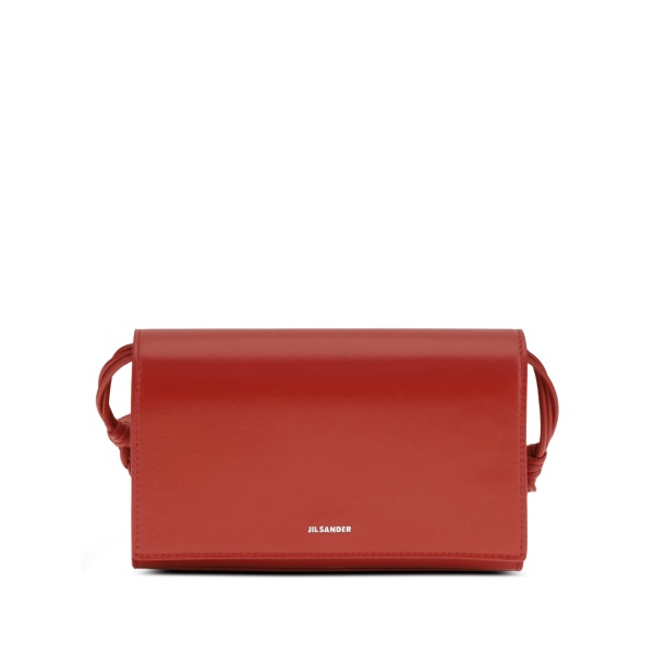 braided-strap leather wallet