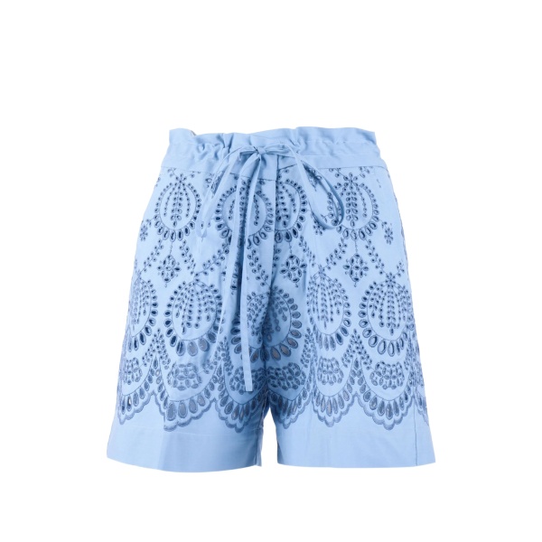 broderie-anglaise shorts