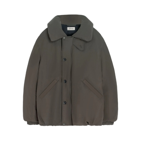 bubble-collar puffer jacket