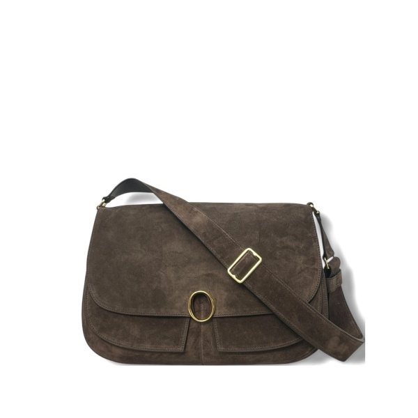 buckle peach cross body bag