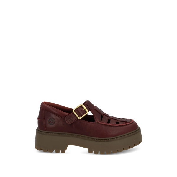 buckle woven loafers