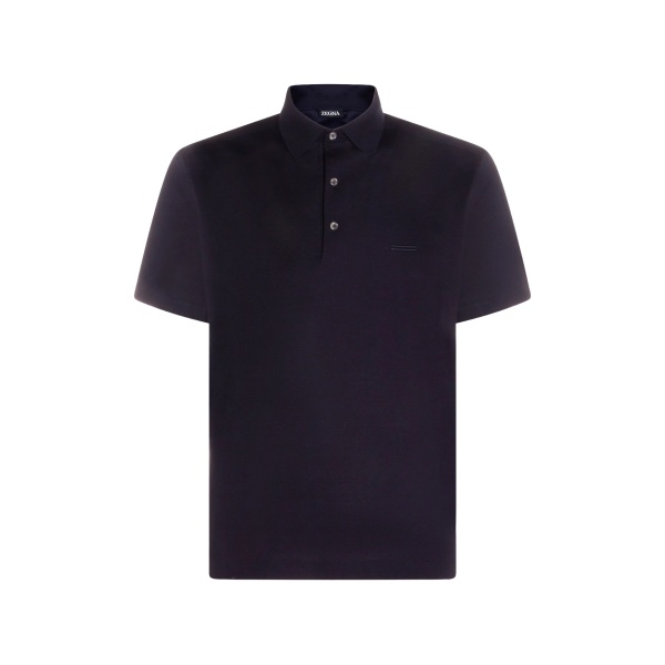 button cotton polo shirt