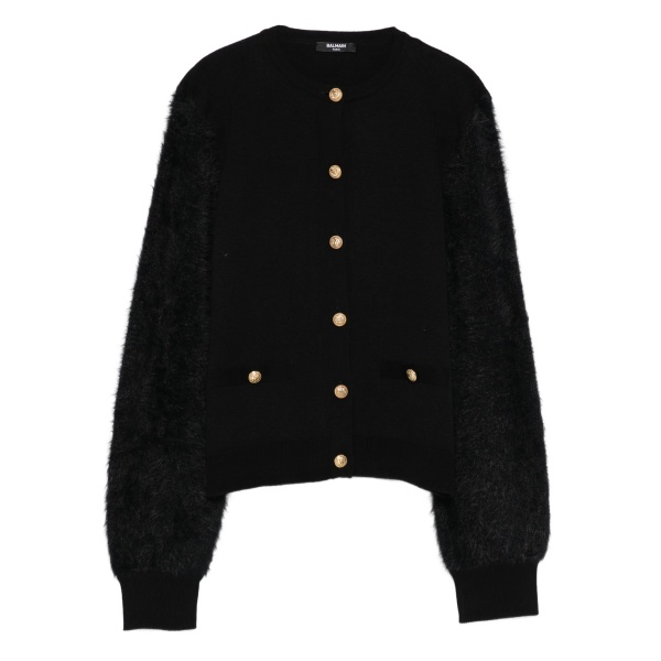 button-embellished cardigan