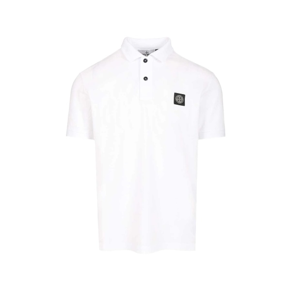 button logo polo shirt