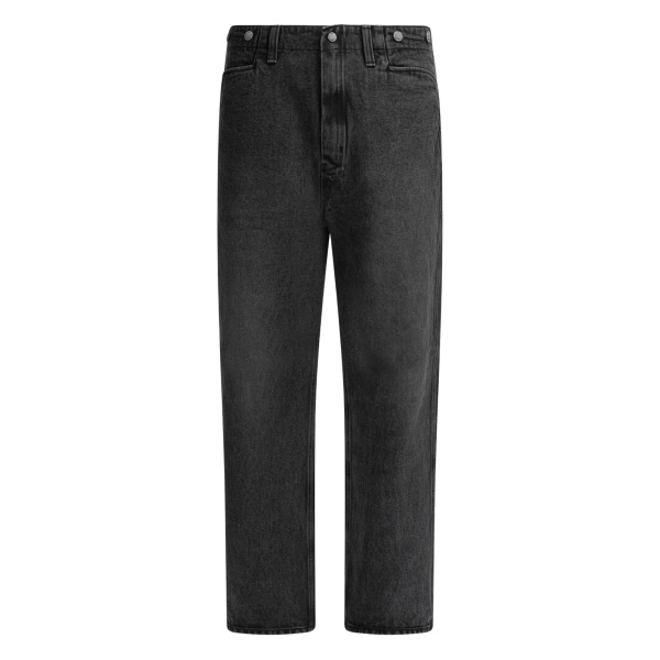 button patch jeans