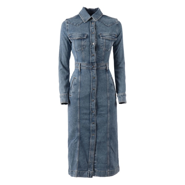 button-up midi dress