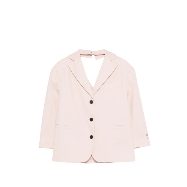buttoned bow jacket