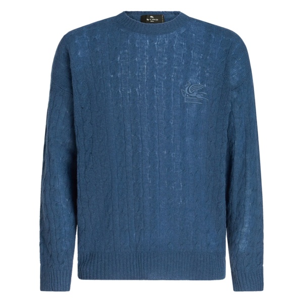 cable-knit cashmere jumper