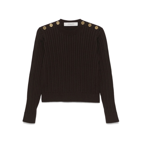 cable-knit sweater