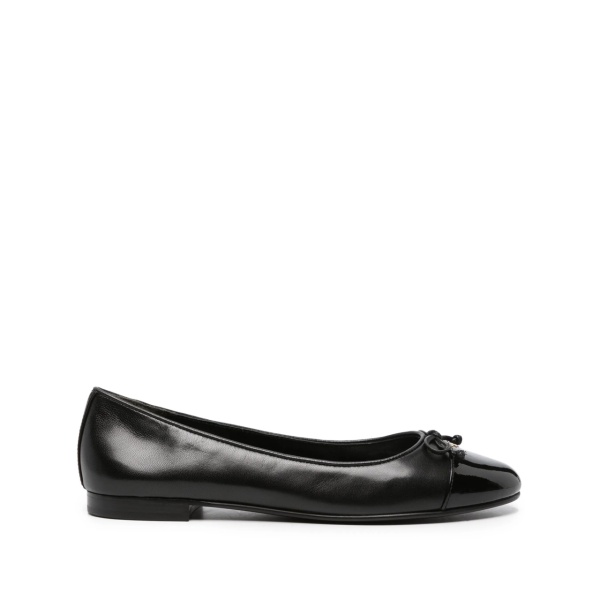 cap-toe ballerina shoes