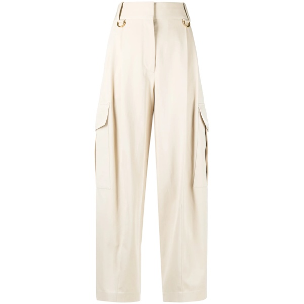 cargo-style straight-leg trousers