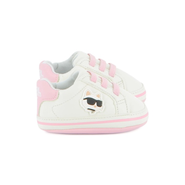 cat motif lace-up sneakers