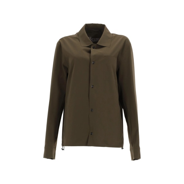 chest-pocket buttoned shirt jacket
