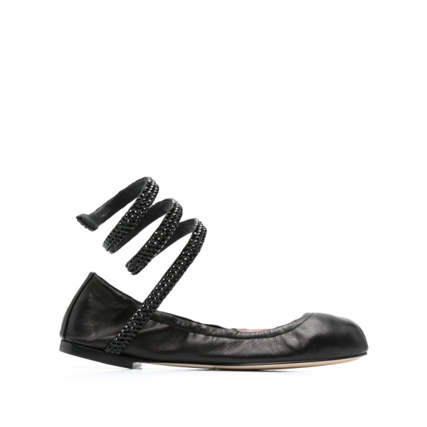 Cleo crystal-embellished ballerina shoes