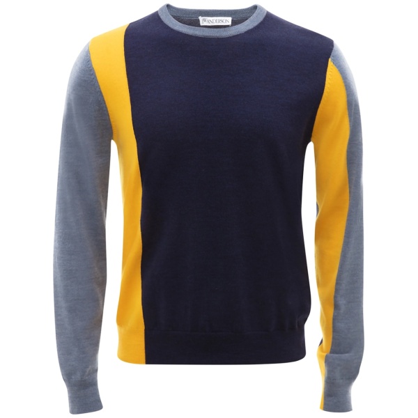 colour-block long-sleeve jumper