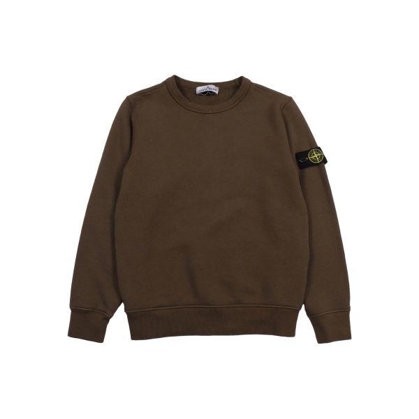 Compass-badge cotton sweatshirt
