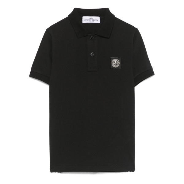 Compass-motif polo shirt