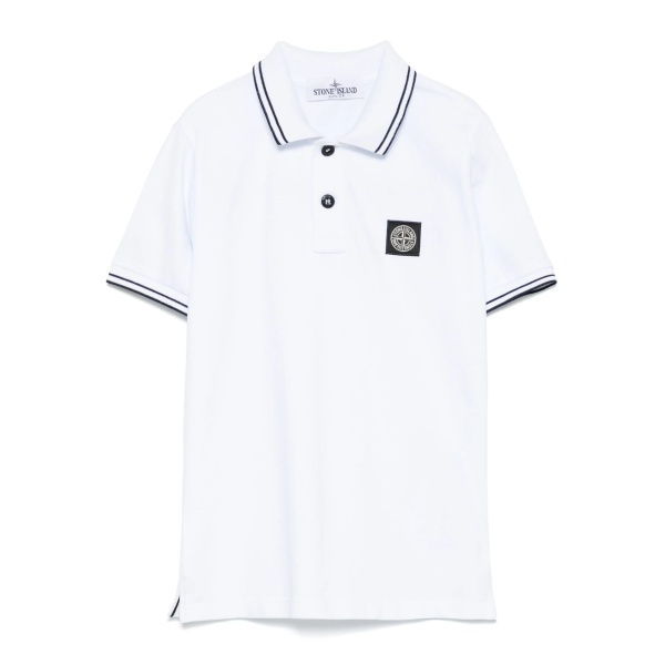 Compass-motif polo shirt