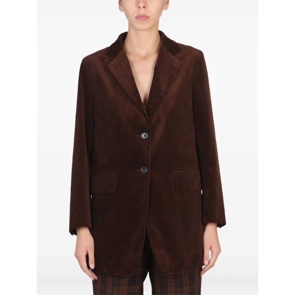 corduroy single-breasted blazer