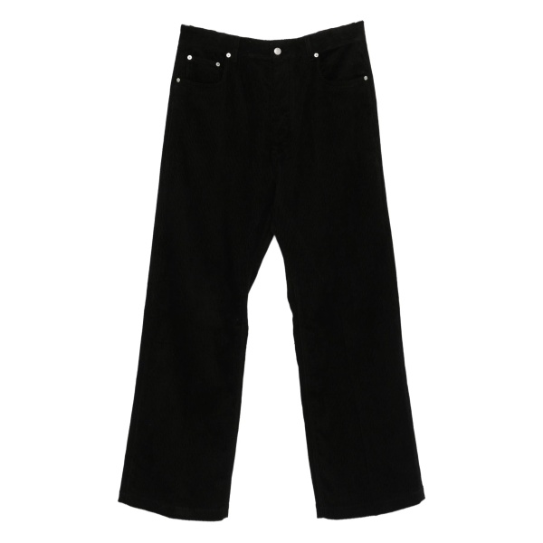 corduroy straight trousers