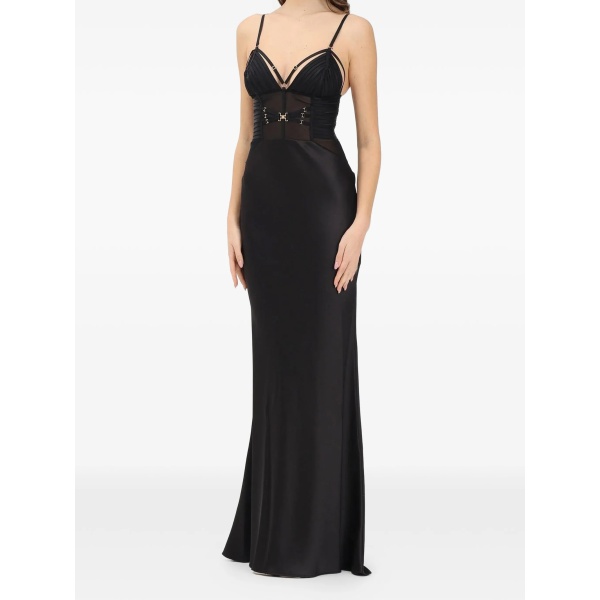 corset-panel maxi dress