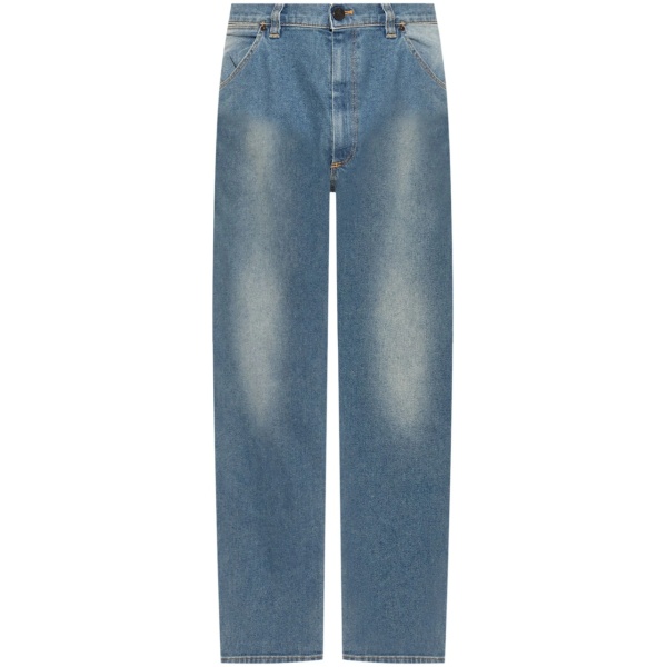 cotton straight jeans