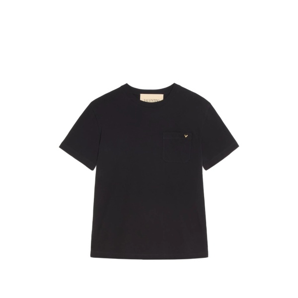 cotton T-Shirt with Vgold