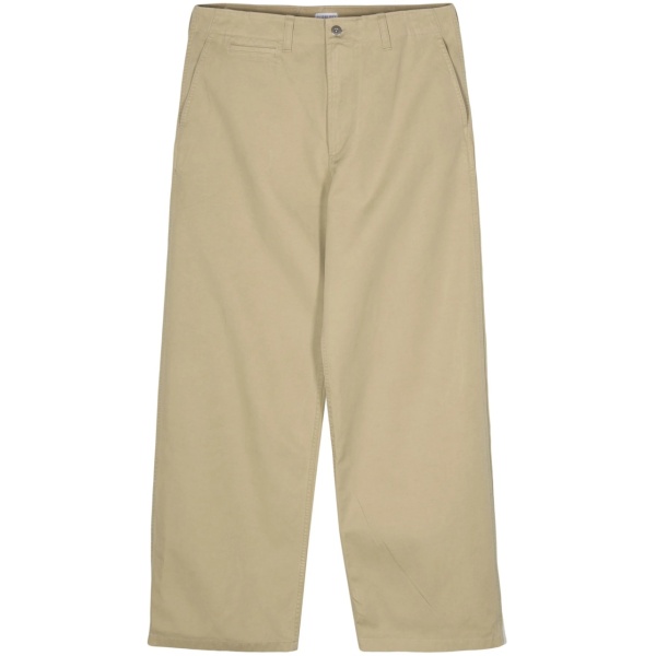 cotton wide-leg trousers