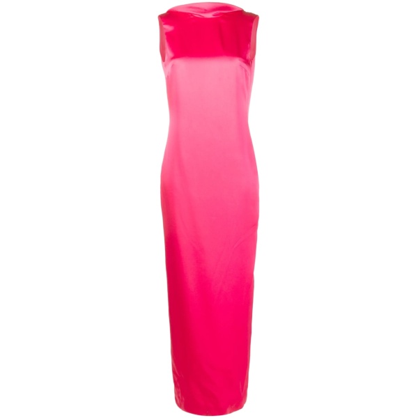 cowl-back gown