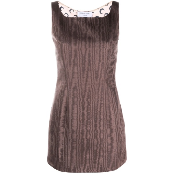 Crescent-Moon panelled minidress
