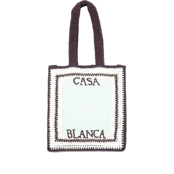 crochet-motif tote bag